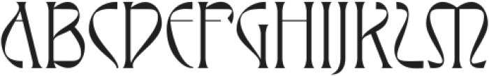 Elysium Regular ttf (400) Font UPPERCASE