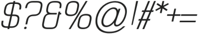 ElyzabethPro-Italic otf (400) Font OTHER CHARS