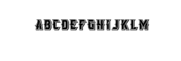 ELAGO SPARTA SPURS.otf Font UPPERCASE