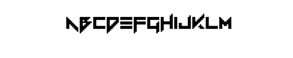 Electro Bit Font UPPERCASE