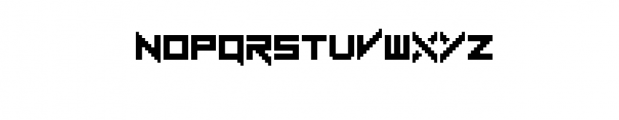 Electro Bit Font UPPERCASE