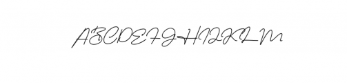 Elizany Signature Font UPPERCASE
