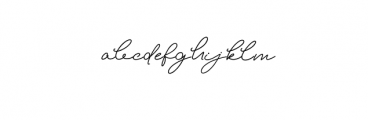 Elizany Signature Font LOWERCASE