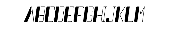 Electrico-CondensedItalic Font UPPERCASE