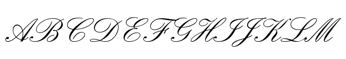 Elegant-Script-Regular Font UPPERCASE