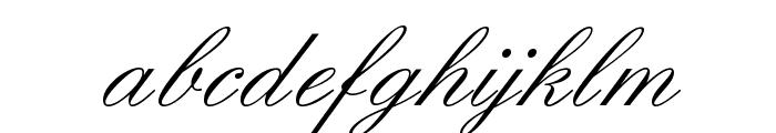 Elegant-Script-Regular Font LOWERCASE