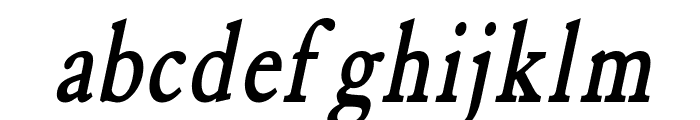 Elephant Condensed BoldItalic Font LOWERCASE