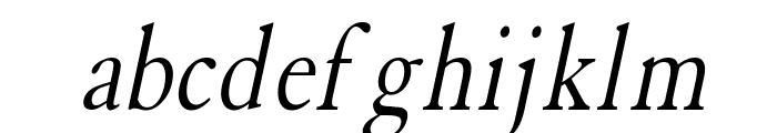 Elephant Condensed Italic Font LOWERCASE