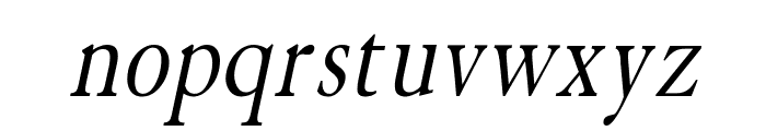 Elephant Condensed Italic Font LOWERCASE