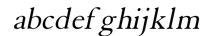 Elephant Italic Font LOWERCASE