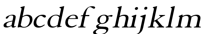 Elephant Wide Italic Font LOWERCASE