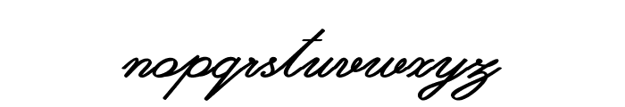 Elevane-BoldItalic Font LOWERCASE