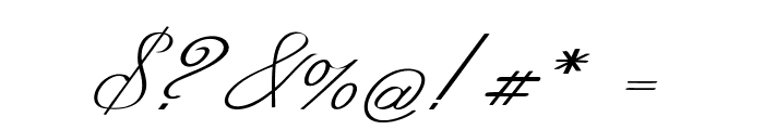 Elevane-Italic Font OTHER CHARS