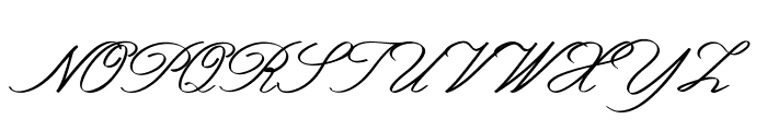 Elevane-Italic Font UPPERCASE