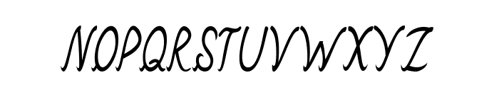 Eliva-CondensedItalic Font UPPERCASE