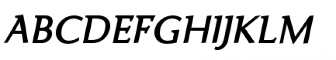 Ela Demiserif Semi Bold Italic Font UPPERCASE