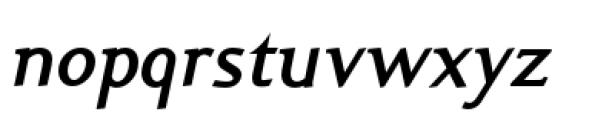 Ela Demiserif Semi Bold Italic Font LOWERCASE