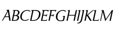Ela Demiserif Xe Light Caps Italic Font LOWERCASE