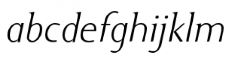 Ela Demiserif Xe Light Italic Font LOWERCASE