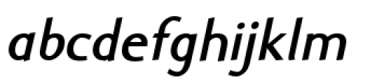 Ela Sans Bold Italic Font LOWERCASE