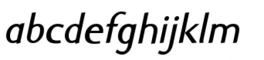 Ela Sans Semi Bold Italic Font LOWERCASE
