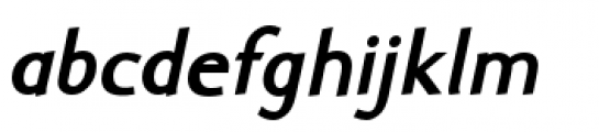 Ela Sans Xe Bold Italic Font LOWERCASE