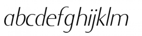 Ela Sans Xe Light Italic Font LOWERCASE