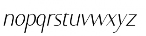 Ela Sans Xe Light Italic Font LOWERCASE