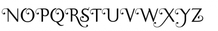 Ela Swashes Light Font UPPERCASE