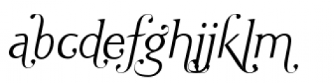 Ela Swashes Xe Light Italic Font LOWERCASE