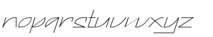 Electrasonic XFine Font LOWERCASE