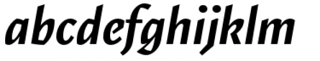 Elemental Sans Pro Bold Italic Font LOWERCASE