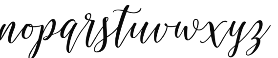 Ellie Bellie Script Font LOWERCASE