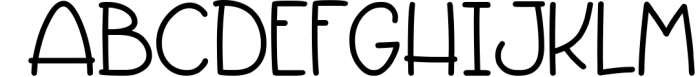 Eleflump - A Fun Handwritten Font. Font UPPERCASE
