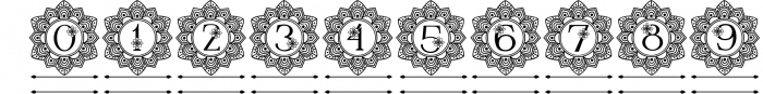 Elegant Mandala Monogram Font 1 Font OTHER CHARS