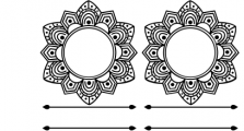 Elegant Mandala Monogram Font 1 Font OTHER CHARS