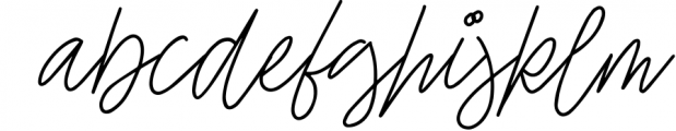 Ellaine Monoline Signature Font Font LOWERCASE