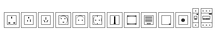 EL-Symbols Font LOWERCASE