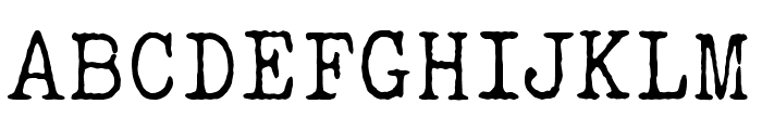 ELEGANT TYPEWRITER Light Font UPPERCASE