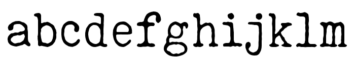 ELEGANT TYPEWRITER Light Font LOWERCASE