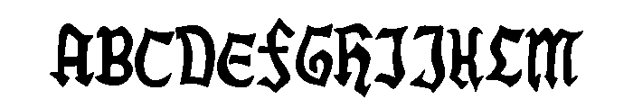 El Burgo de Osma Font UPPERCASE
