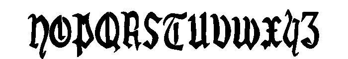 El Burgo de Osma Font LOWERCASE