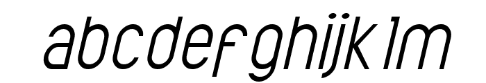 ElValle Light Italic Font LOWERCASE