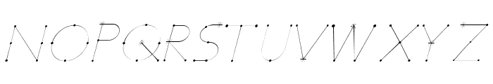 Elara Italic Font UPPERCASE