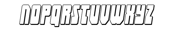 Elastic Lad 3D Expanded Italic Font UPPERCASE