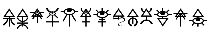 Eldar Runes Font UPPERCASE