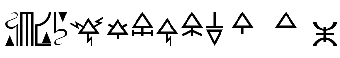 Eldar Runes Font LOWERCASE