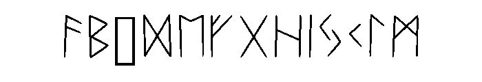 Elder Fuark Font Daanaa Regular Font UPPERCASE