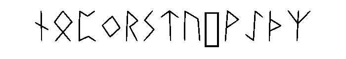 Elder Fuark Font Daanaa Regular Font UPPERCASE
