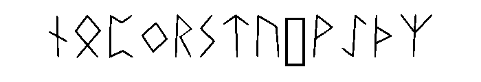 Elder Fuark Font Daanaa Regular Font LOWERCASE
